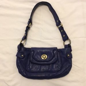 Ted Baker small leather shoulder bag blue purple